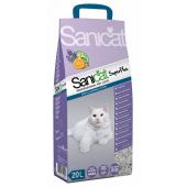 Sanicat Super Plus впитывающий наполнитель для кошачьего туалета, с ароматом лаванды и апельсина 20 л